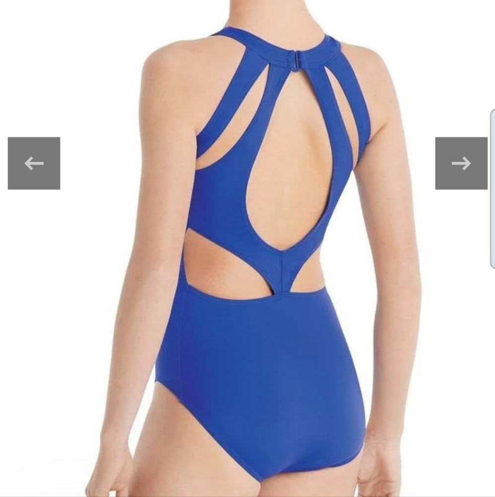 Balera Cobalt Blue Open Back Dance Leotard